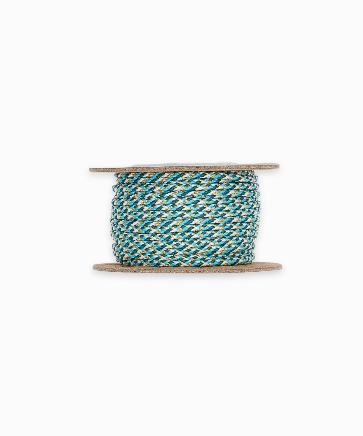 Fil de nylon et coton tressé 2mm - Multi bleu