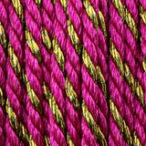 Fil polyester et coton torsadés 1mm - Fuchsia