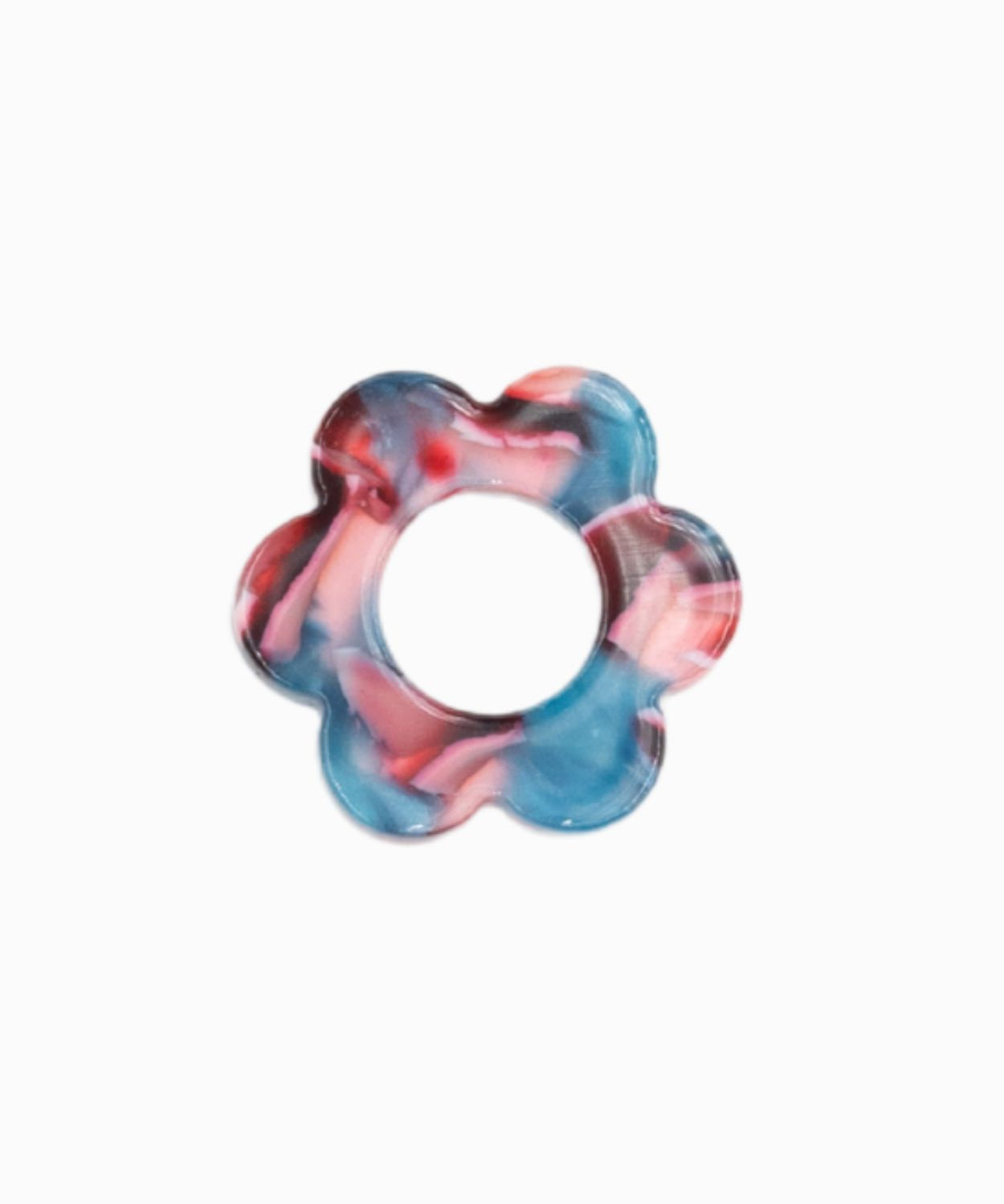 Pendentif fleurs en acétate 21mm