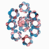 Pendentif fleurs en acétate 21mm