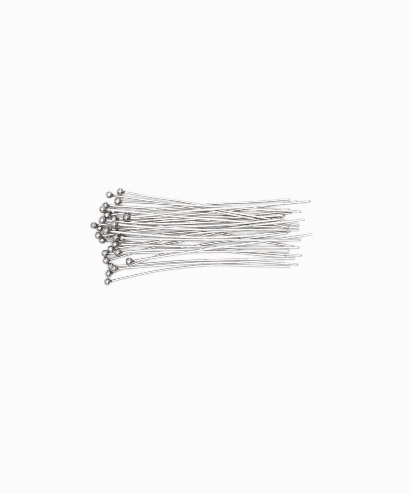 Tiges tête boule 5cmx0.6mm