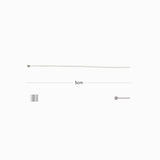 Tiges têtes boules 7cmx0.6mm