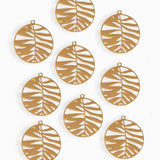 Pendentif feuille palmier 20mm