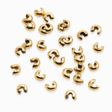 Cache-noeuds escargots perle à écraser 3mm
