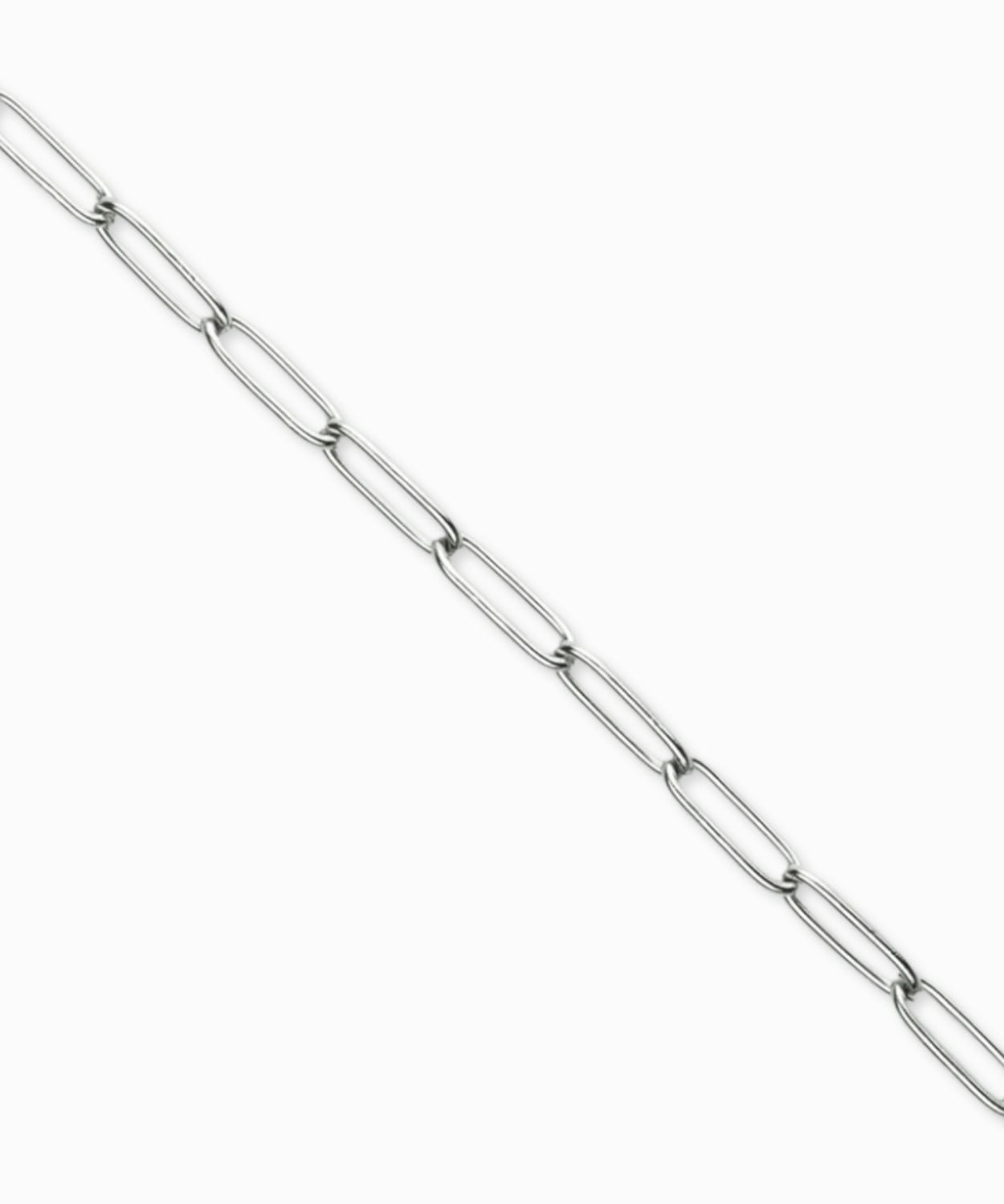 Chaîne maille trombone rectangle 10x3mm