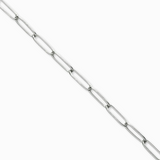 Chaîne maille trombone rectangle 10x3mm