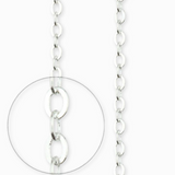 Chaîne maille forçat 3.40x2.60mm