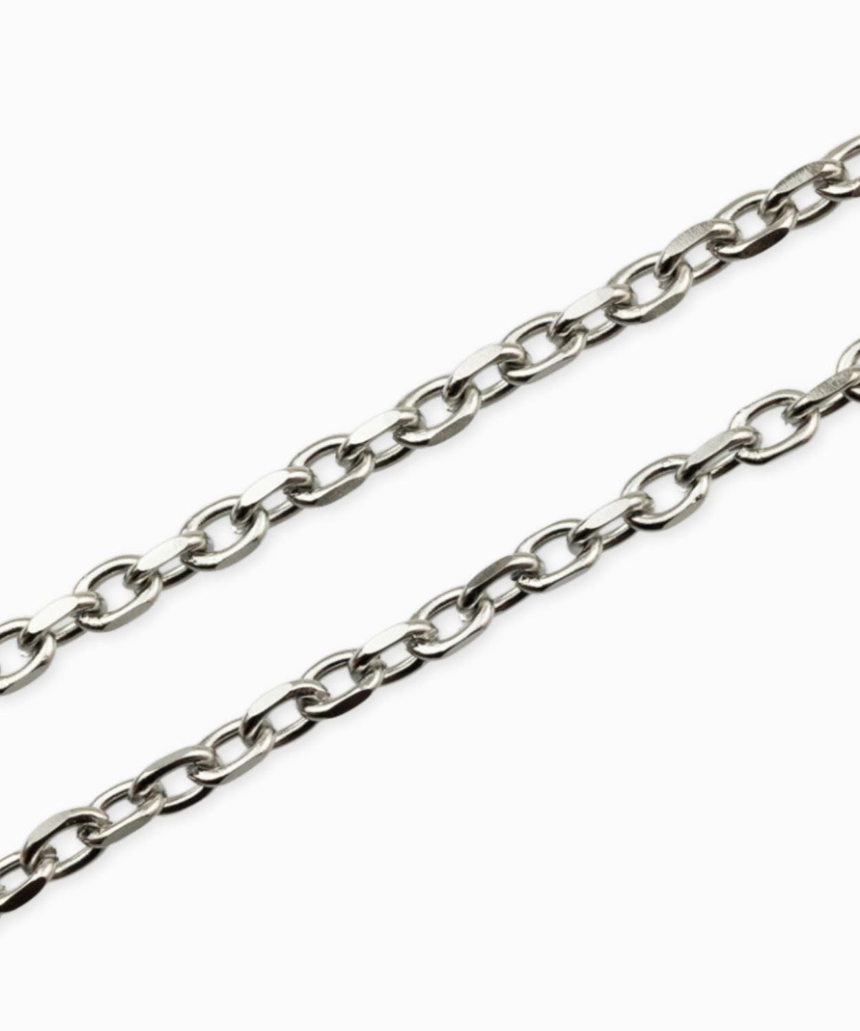 Chaîne alternée facettée 7x5mm