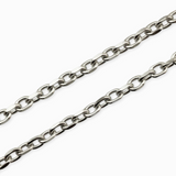 Chaîne alternée facettée 7x5mm