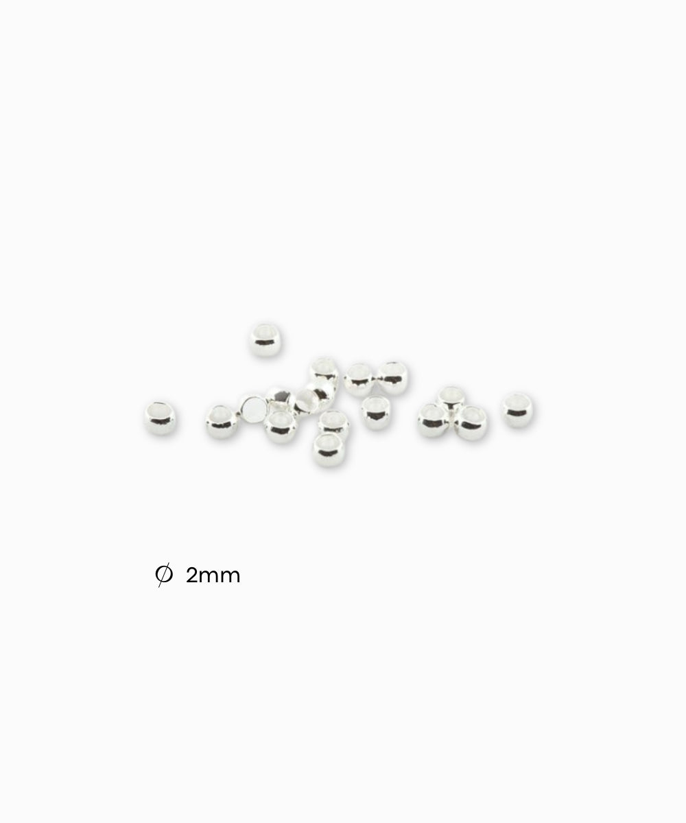 Perles à écraser laiton 2mm