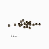 Perles à écraser laiton 2mm