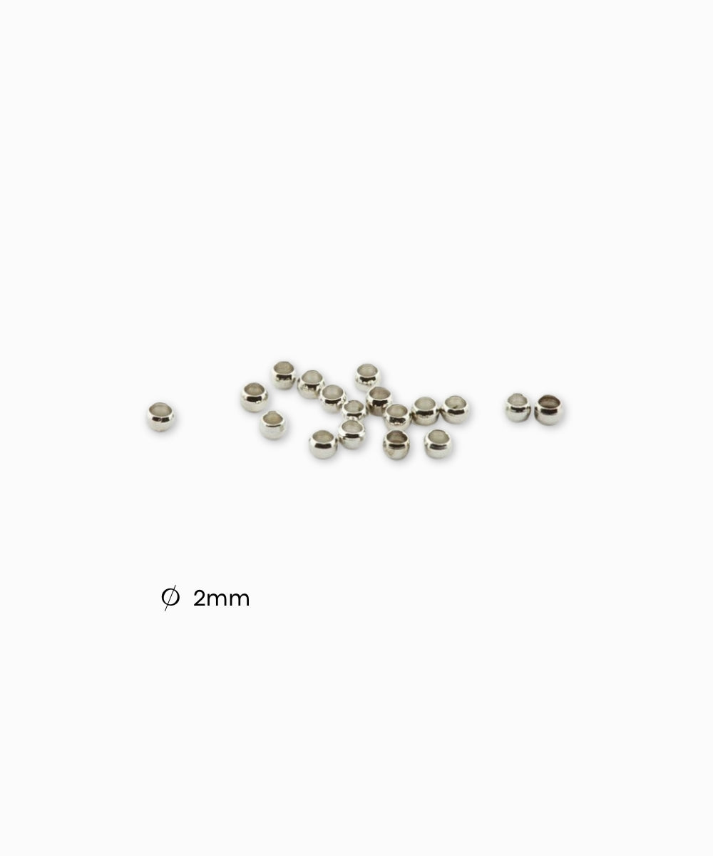 Perles à écraser laiton 2mm