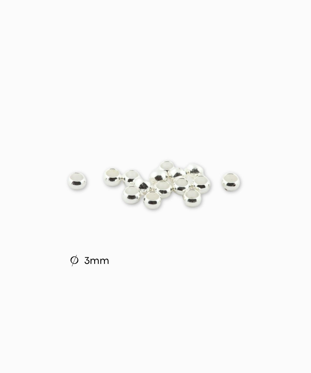 Perles à écraser laiton 3mm