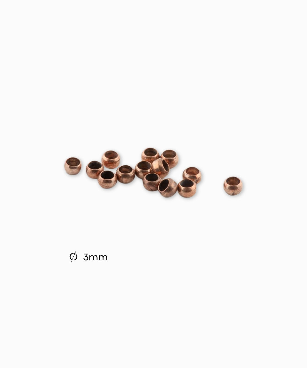Perles à écraser laiton 3mm