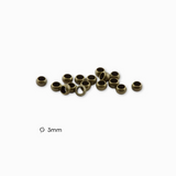 Perles à écraser laiton 3mm