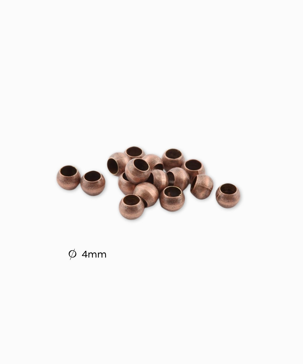Perles à écraser laiton 4mm