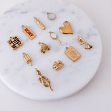 Pendentif en nacre rond 9mm