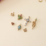 Pendentif cactus 15x13mm