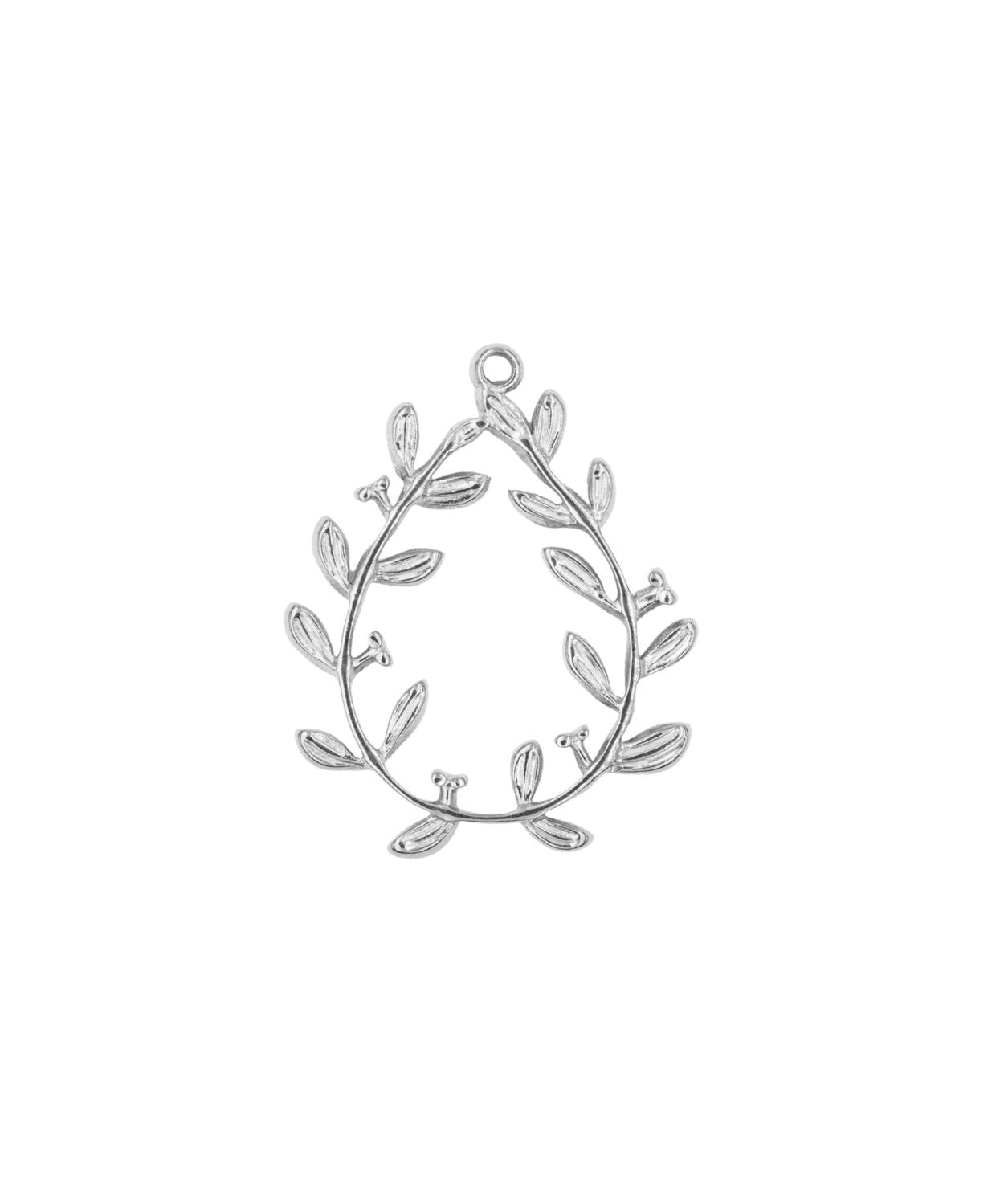 Intercalaire couronne de laurier 27x21mm