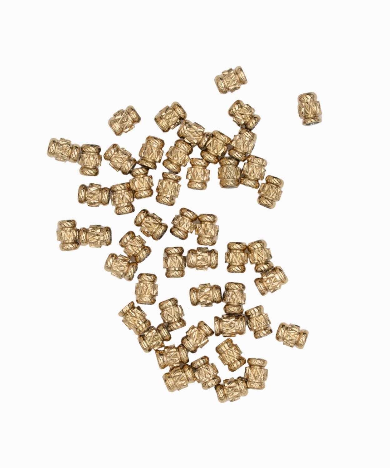 Intercalaires perles dorés 3x2mm