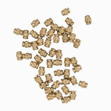 Intercalaires perles dorés 3x2mm