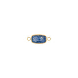 Intercalaires rectangles - Pierres fines 12x8mm doré