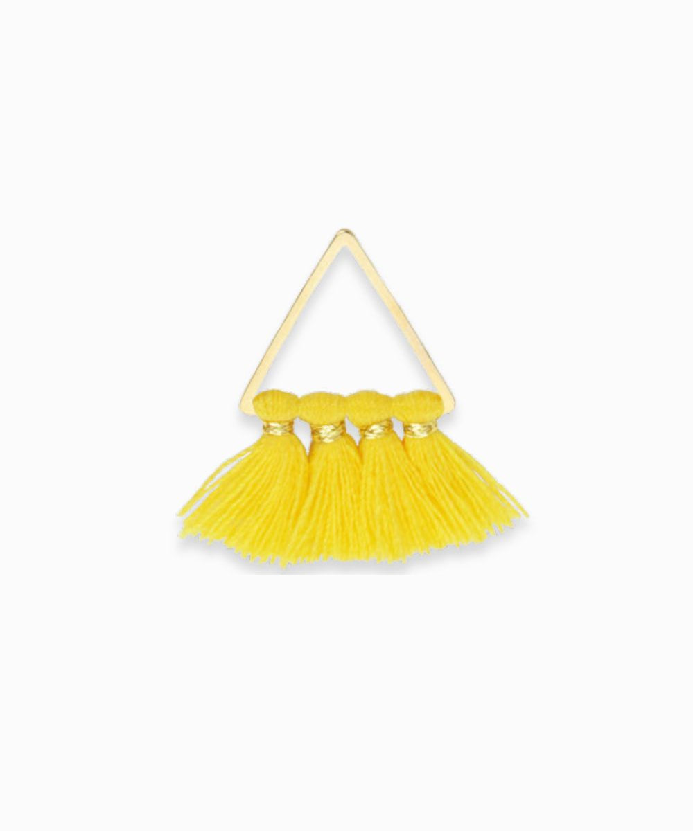 Pendentif pompon en coton 15x22mm