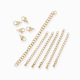 KIT Mousqueton 12mm 
+ anneau 5x0.8mm
+ 5 chaînettes rallonge