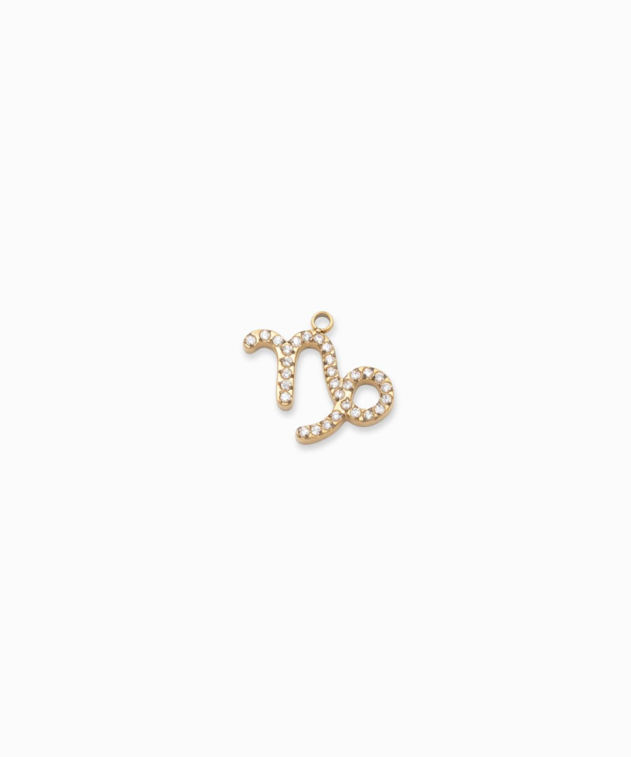 Pendentif signe astrologique strass - Doré