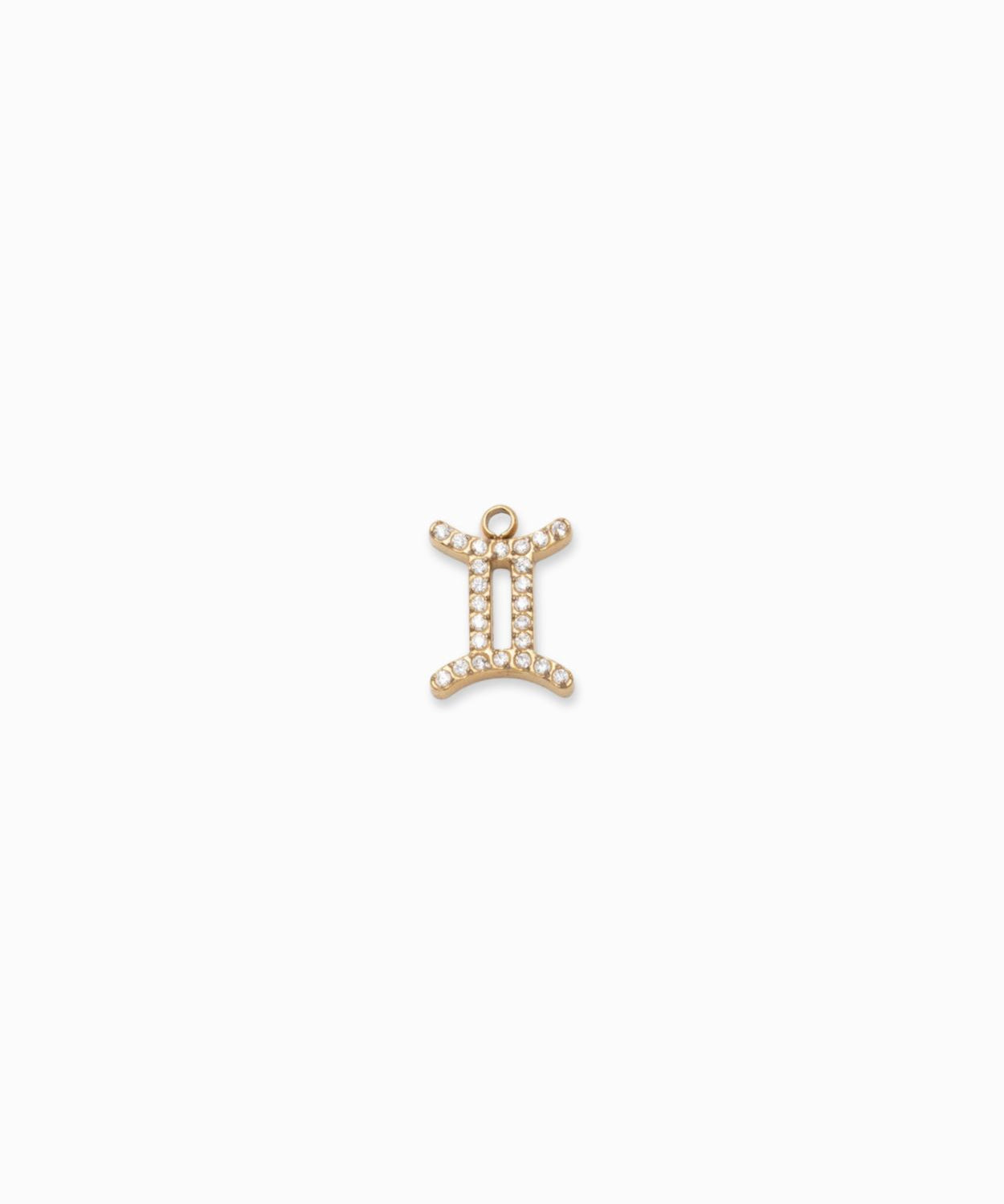 Pendentif signe astrologique strass - Doré