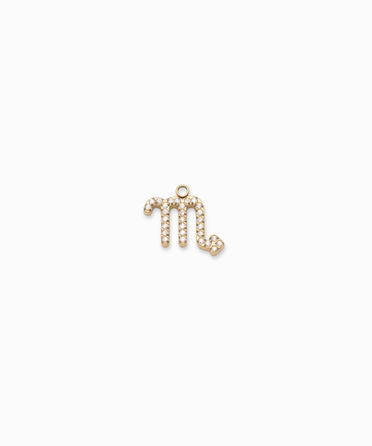 Pendentif signe astrologique strass - Doré