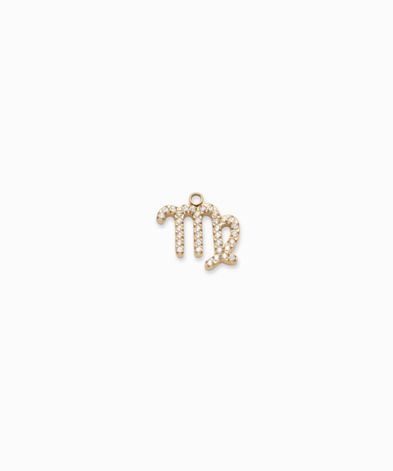 Pendentif signe astrologique strass - Doré