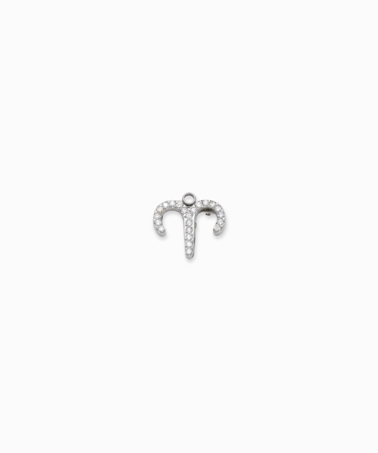 Pendentif signe astrologique strass - Rhodié