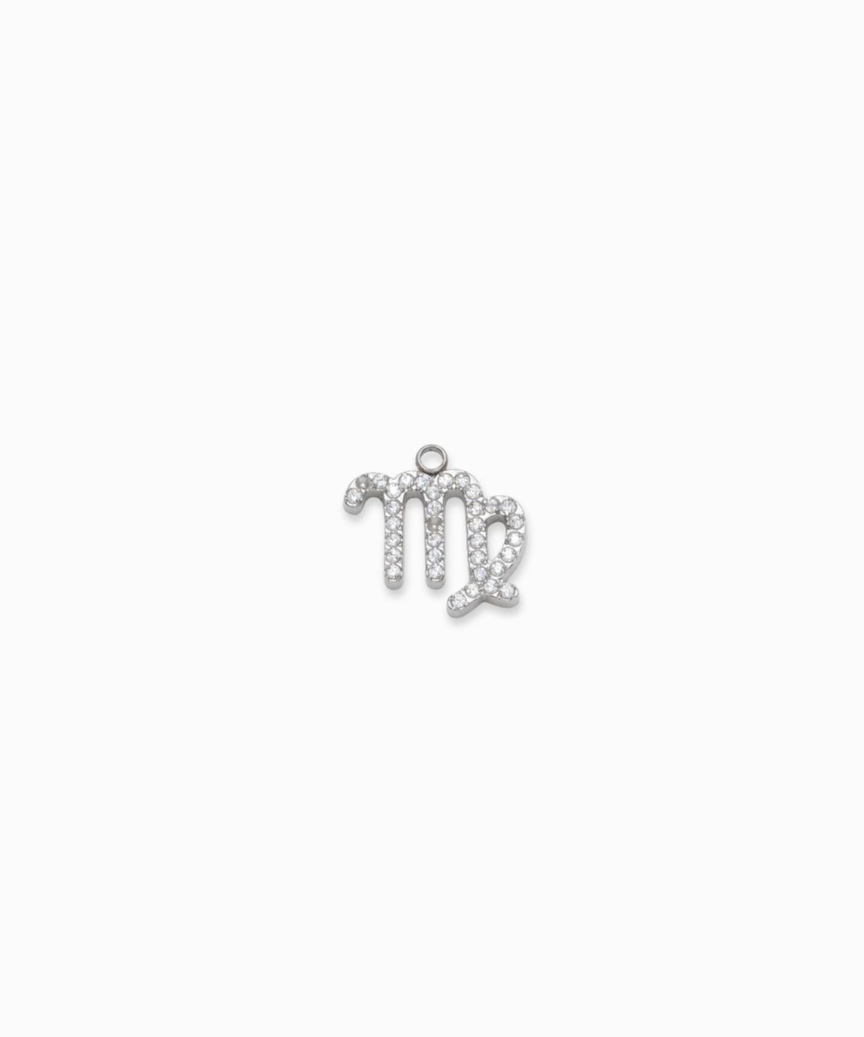 Pendentif signe astrologique strass - Rhodié