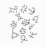 Pendentif signe astrologique strass - Rhodié