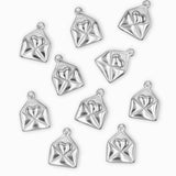 Pendentif lettre d'amour 14x10mm
