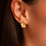 Clous d'oreilles fleurs 13mm