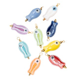 Pendentif poisson 28x11mm - Lot mélangé