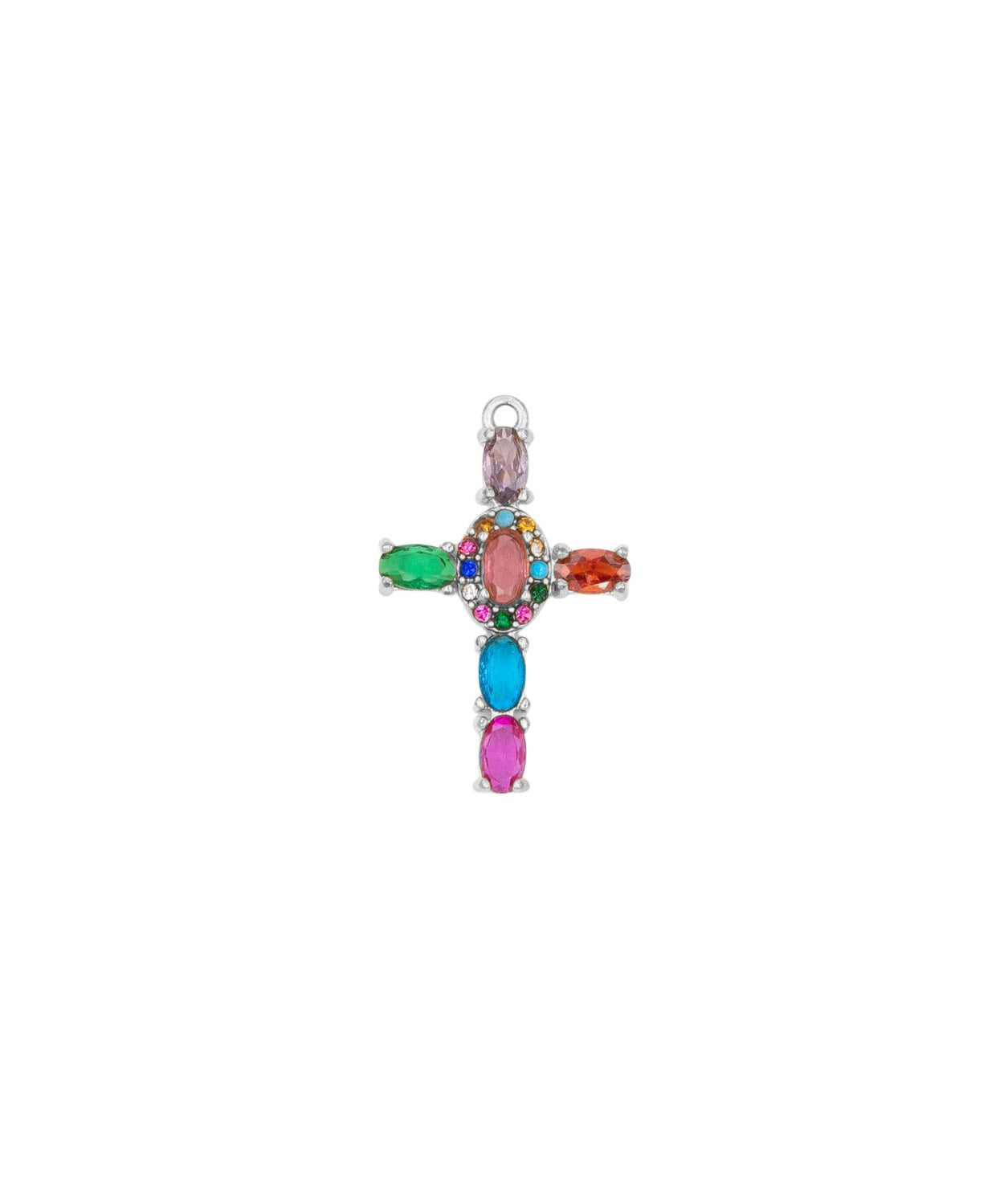 Pendentif croix strass 23.50x16.40mm