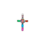 Pendentif croix strass 23.50x16.40mm