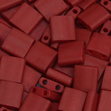 Perles Miyuki Tila 5mm - Matte Metallic Brick Red