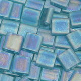 Perles Miyuki Tila 5mm - Matte Transparent Teal AB