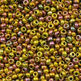 Miyuki Seed Bead, 11/0 col 1985, 24kt Pink Gold Iris