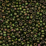 Miyuki Seed Bead, 11/0 col 2035, Matte Metallic Khaki Iris