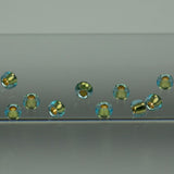 Miyuki Seed Bead, 11/0 col 953, 24kt Gold Lined Lt Aqua