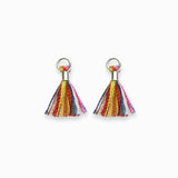 Mini pompons en coton & argenté 14mm - Multicolore