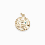 Pendentif médaille Astre 18x15mm