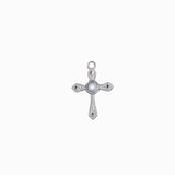 Médaille croix et nacre 19x14mm