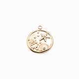 Médaille sous l'océan 17x15mm