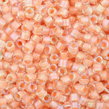 Miyuki Delica 11/0 Peach Lined Crystal Luster